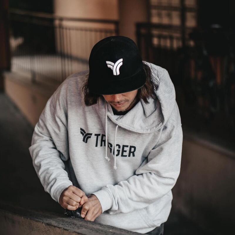 Sweat à Capuche Trigger College Gris 2/2