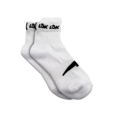 Lok Akzent Kurze Socken Weiss