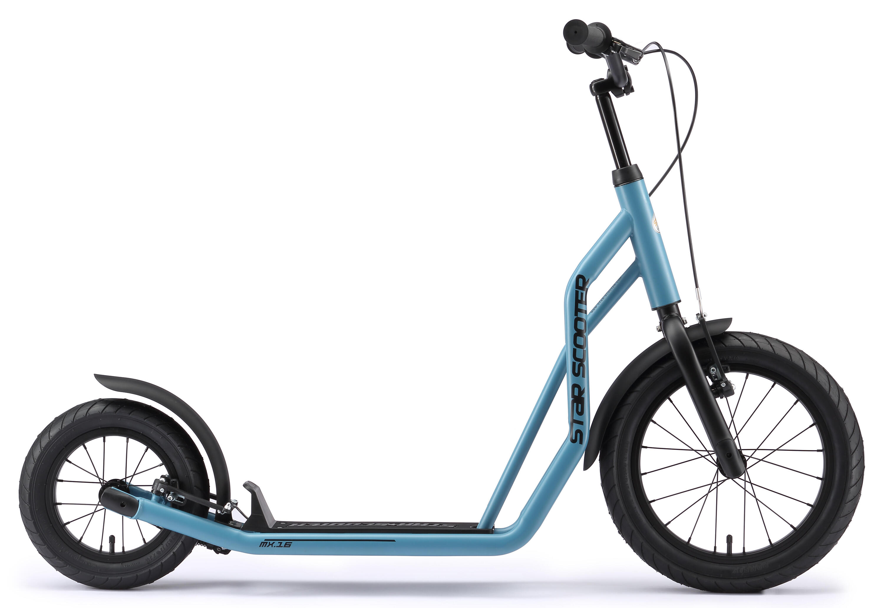 Monopattino con grandi ruote 16", per bambini 8 anni, pneumatici ad aria, Mixed 2/7