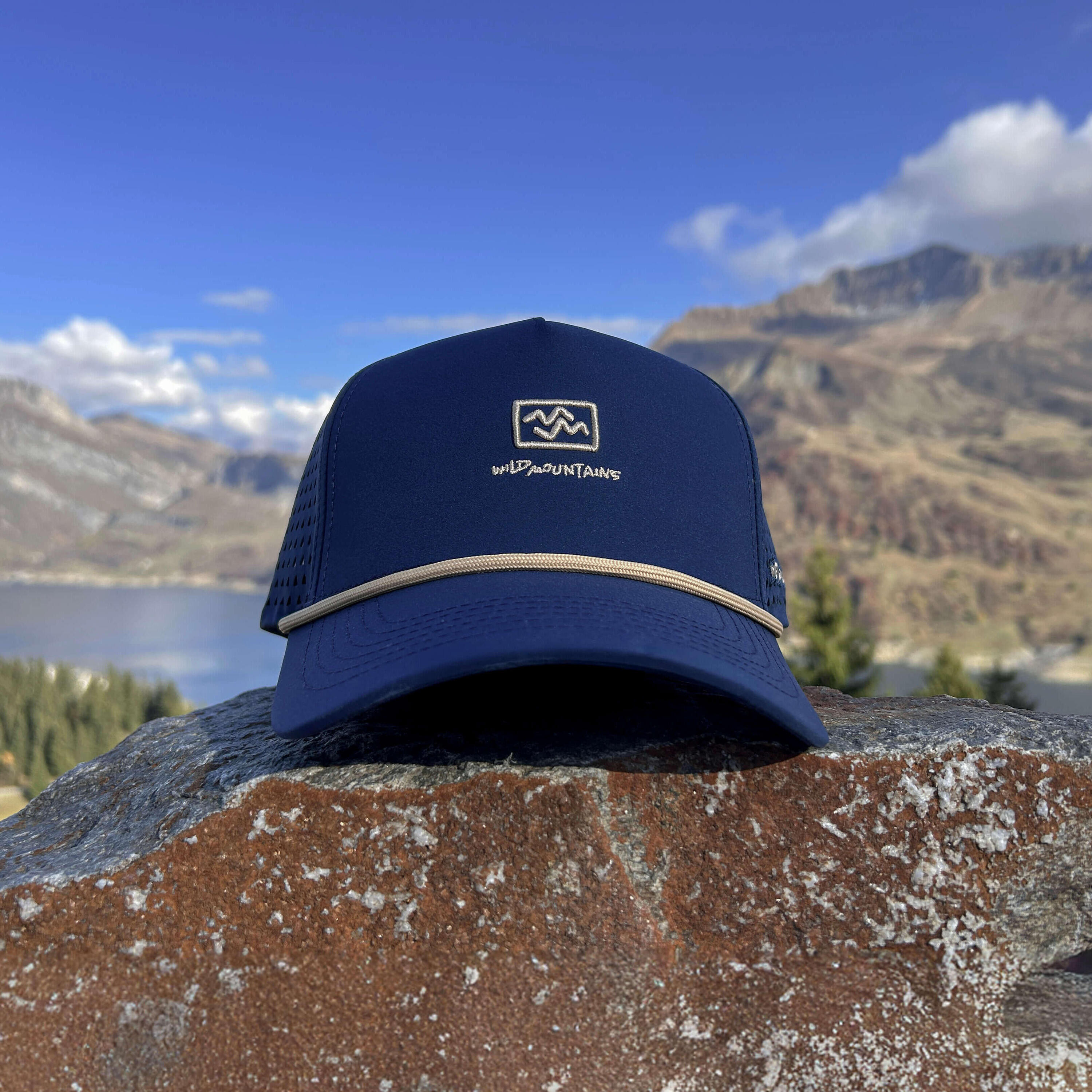 Boné Trucker Bordado Azul Marinho 5/5