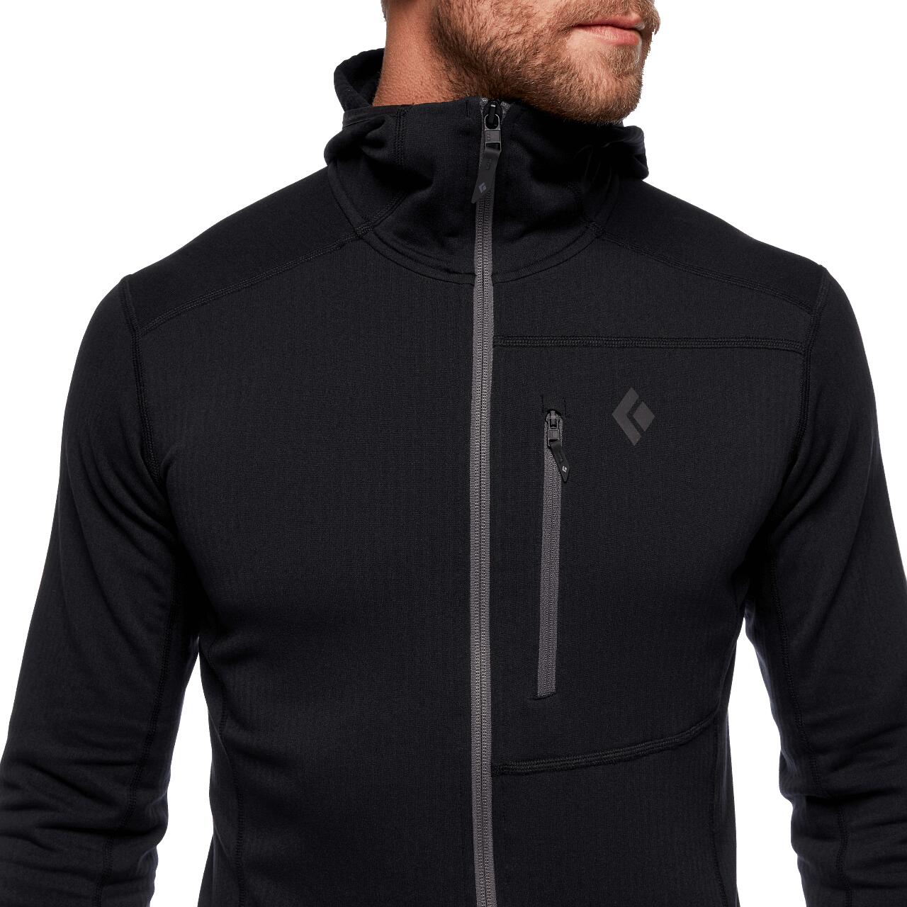 Sweat de trekking homme Black Diamond Coefficient Fleece Hoody 5/7