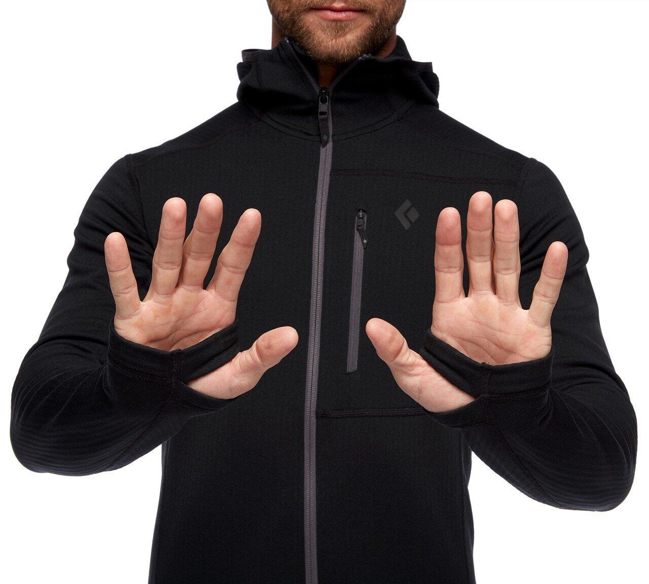 Sweat de trekking homme Black Diamond Coefficient Fleece Hoody 4/7