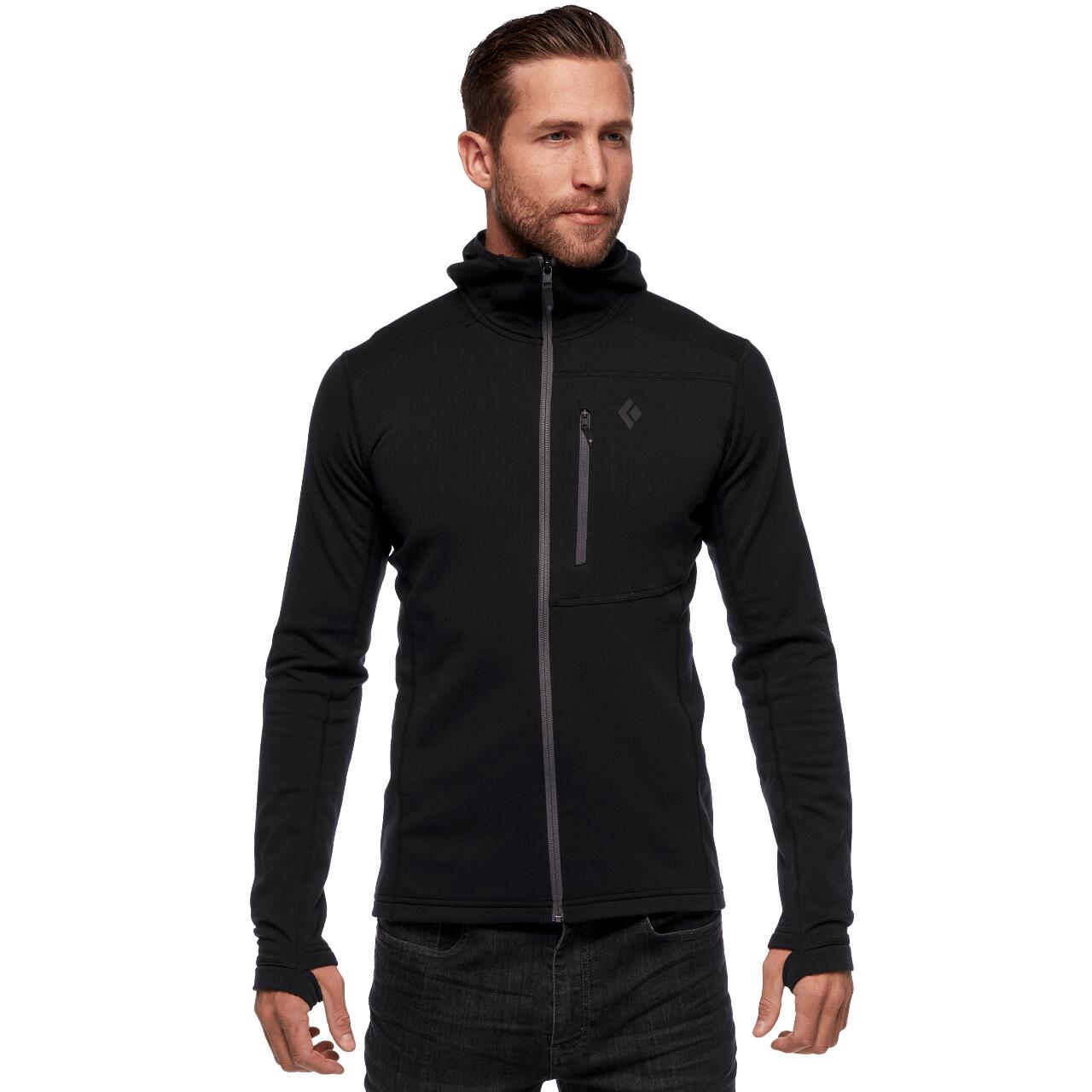 Sweat de trekking homme Black Diamond Coefficient Fleece Hoody 1/7