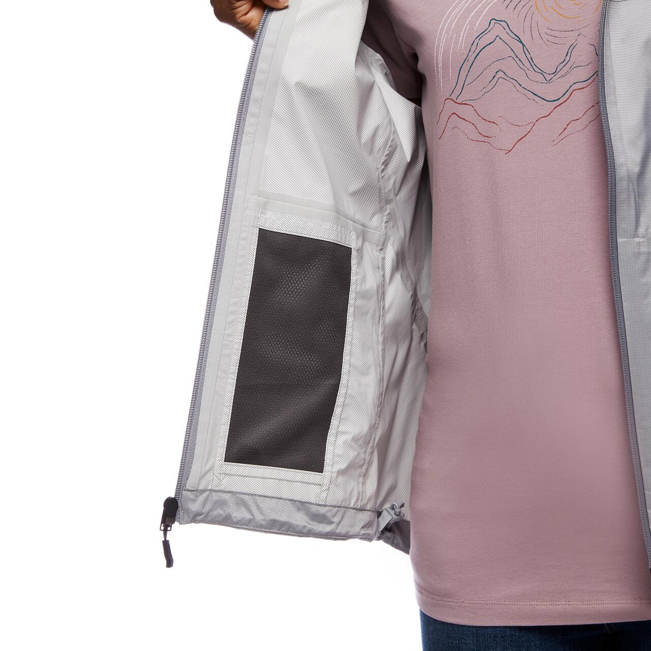 Kurtka turystyczna przeciwdeszczowa damska Black Diamond Treeline Rain Shell 5/5