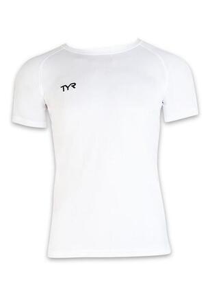 T-shirt technique TYR pour adultes - Blanc - Taille XXL