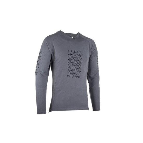 Maglia MTB Gravity 2.0 a maniche lunghe leggera e comoda Grigio Uomo
