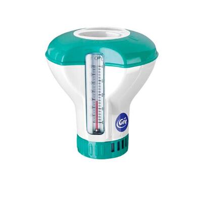 Schwimmender Spender mit eingebautem Thermometer 20 g Tabletten