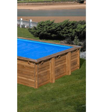Cubierta ISOTERMICA piscina madera natural 345 x 170 cm 2/3