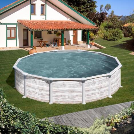 Piscina acero imitacion NORDICO 610 x 375 x 132 cm 3/5