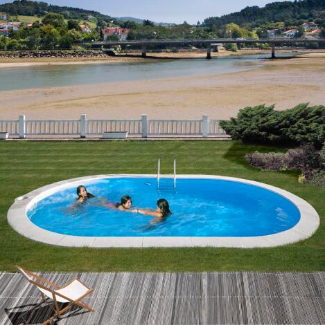 Einbaupool Sumatra 500 x 300 x 120cm Oval 2/6