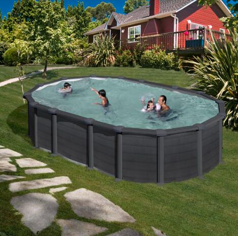Piscina Capri Grefito Elevada Aço Galvanizado Completa Fácil Montagem - 730X375 2/7