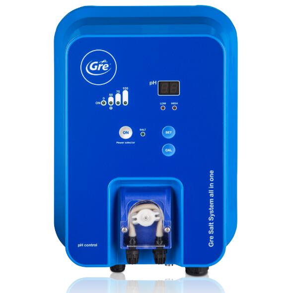 Pack de electrolisis sal para piscina enterrada + controlador de ph hasta 90m3 3/3