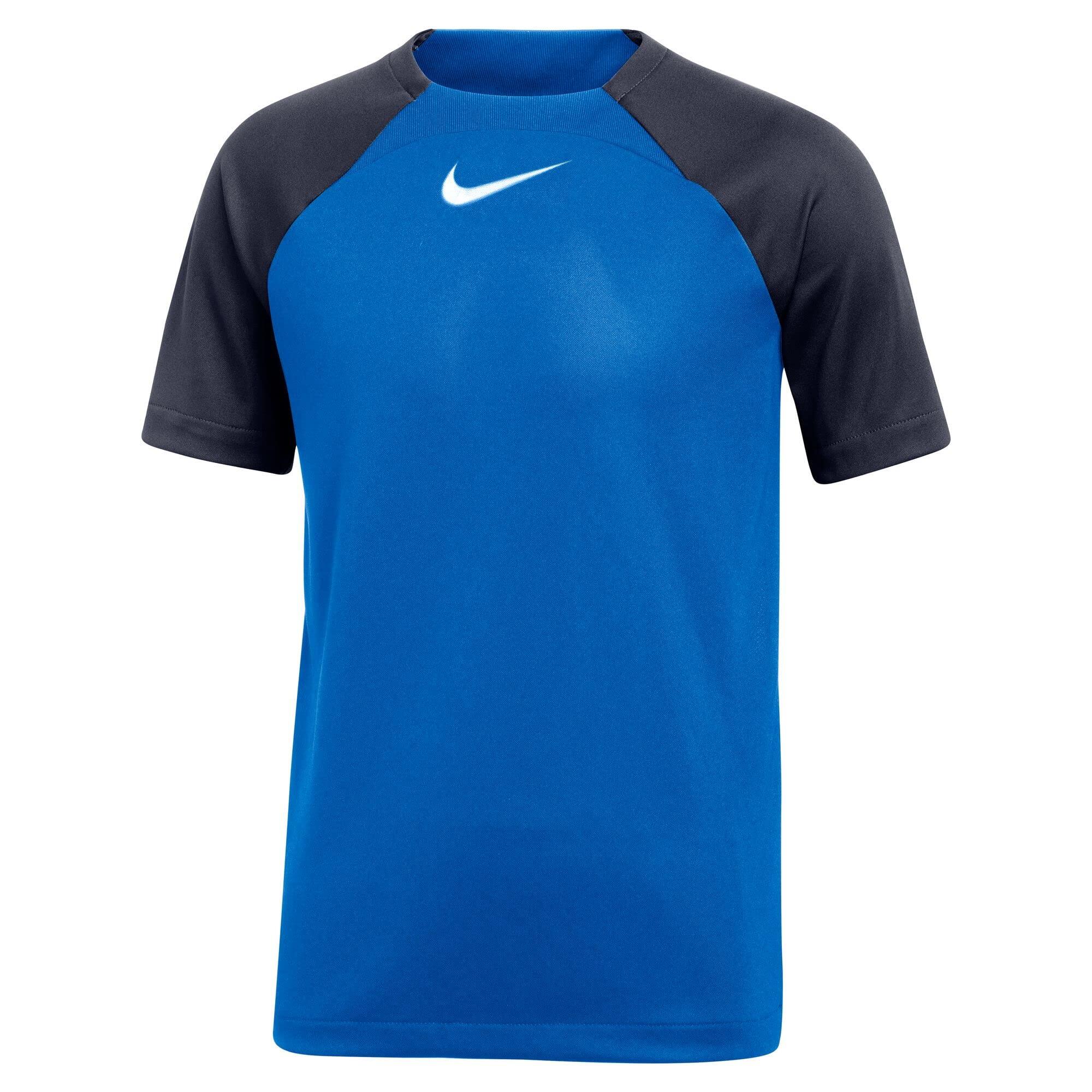 Nike Kinder T-shirt met Korte Mouwen, Wit/Blauw Royal/Obsidiaan 5/6