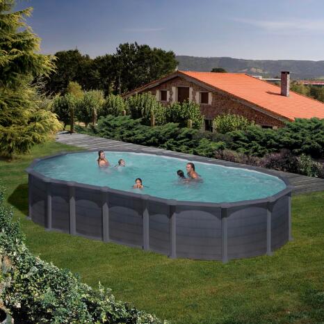 Piscina Capri Grefito Elevada Aço Galvanizado Completa Fácil Montagem - 610x375 2/7