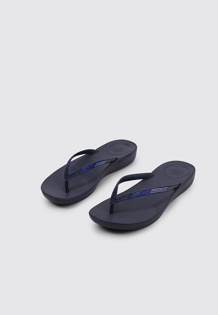 Sandale Surf Femme Fitflop IQUSHION OM BRE SPARKLE FLIP - FLOP S Marin 2/5