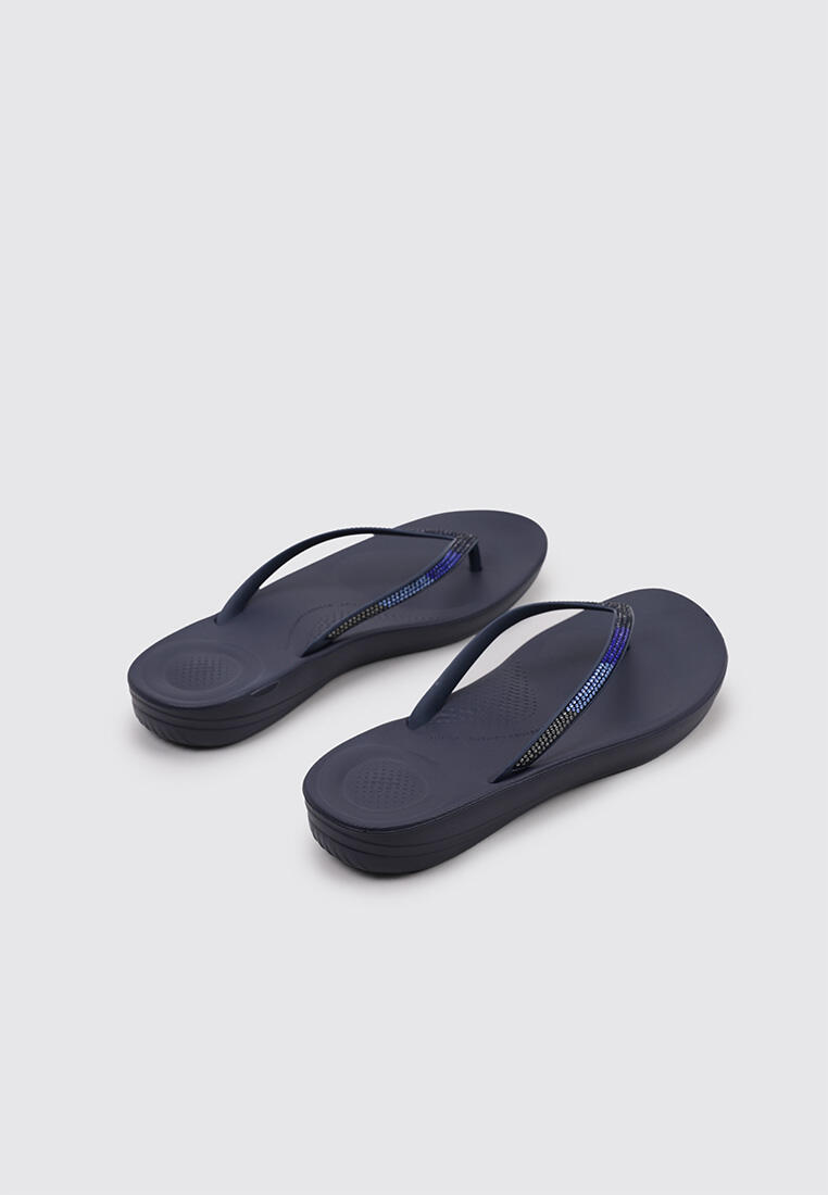 Sandale Surf Femme Fitflop IQUSHION OM BRE SPARKLE FLIP - FLOP S Marin 4/5