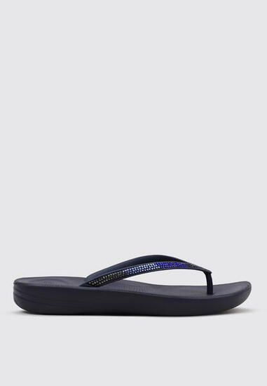 Sandale Surf Femme Fitflop IQUSHION OM BRE SPARKLE FLIP - FLOP S Marin