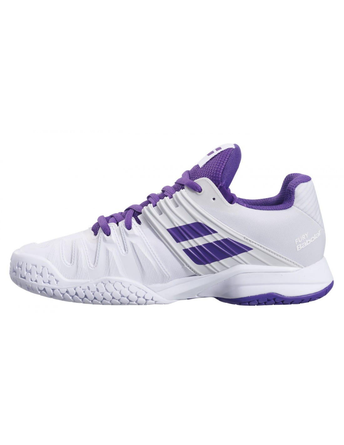 Buty tenisowe damskie Babolat Propulse Fury All Court women white/purple 38 3/3