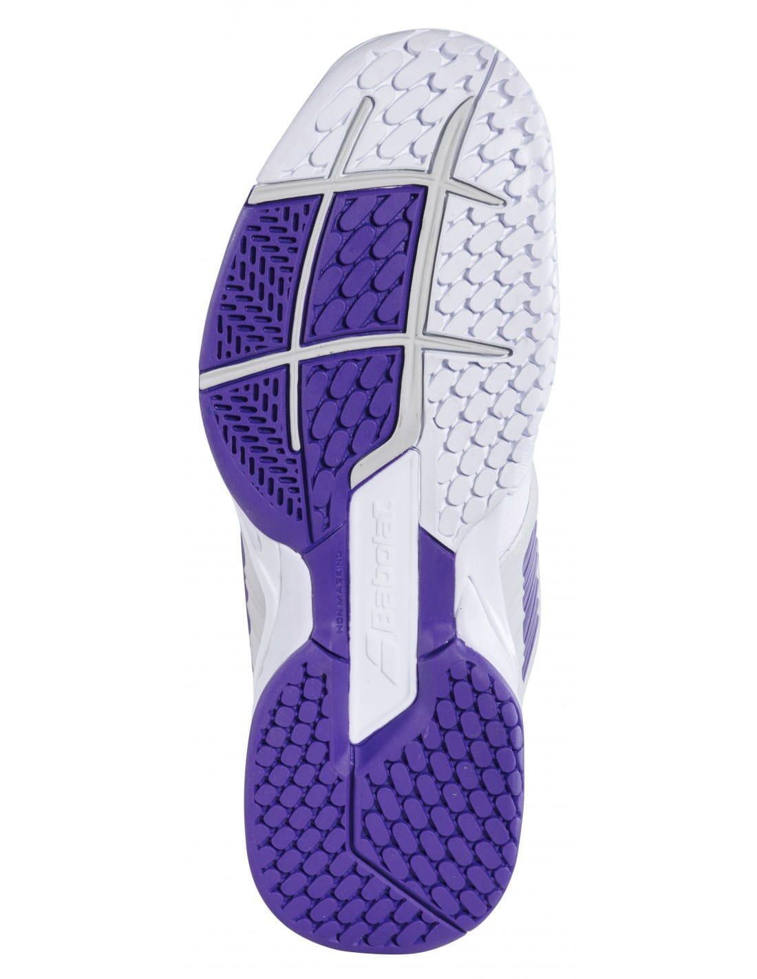 Buty tenisowe damskie Babolat Propulse Fury All Court women white/purple 38 2/3