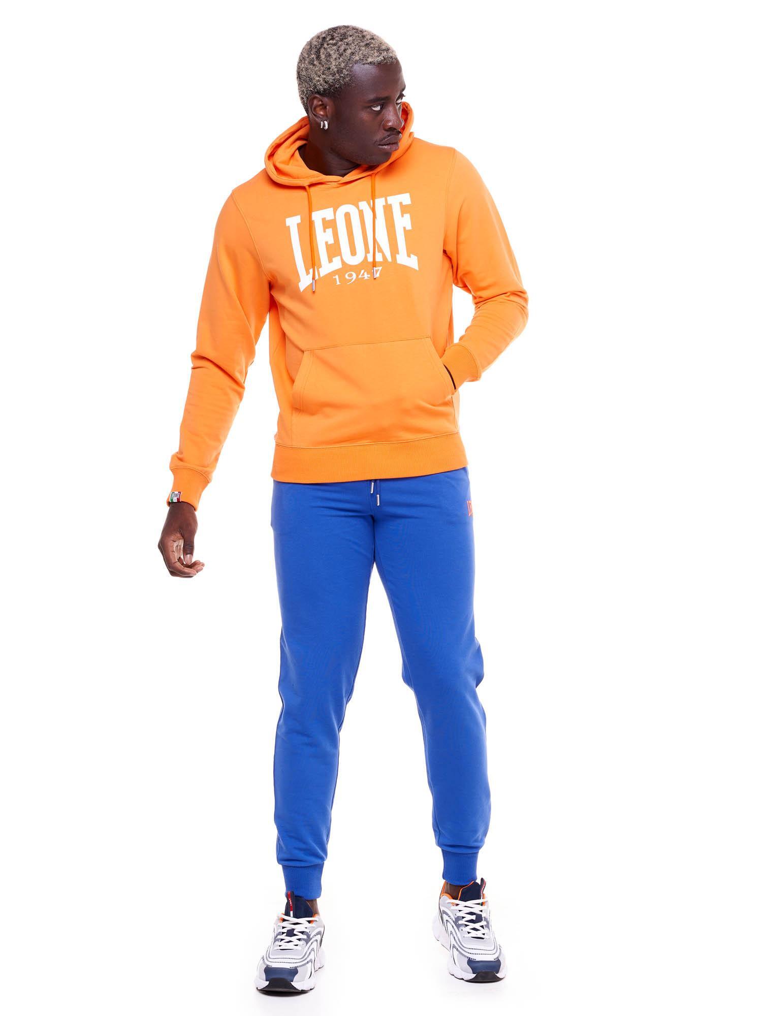 Felpa uomo con cappuccio Leone 1947 Apparel Big Logo, cotone leggero 2/8