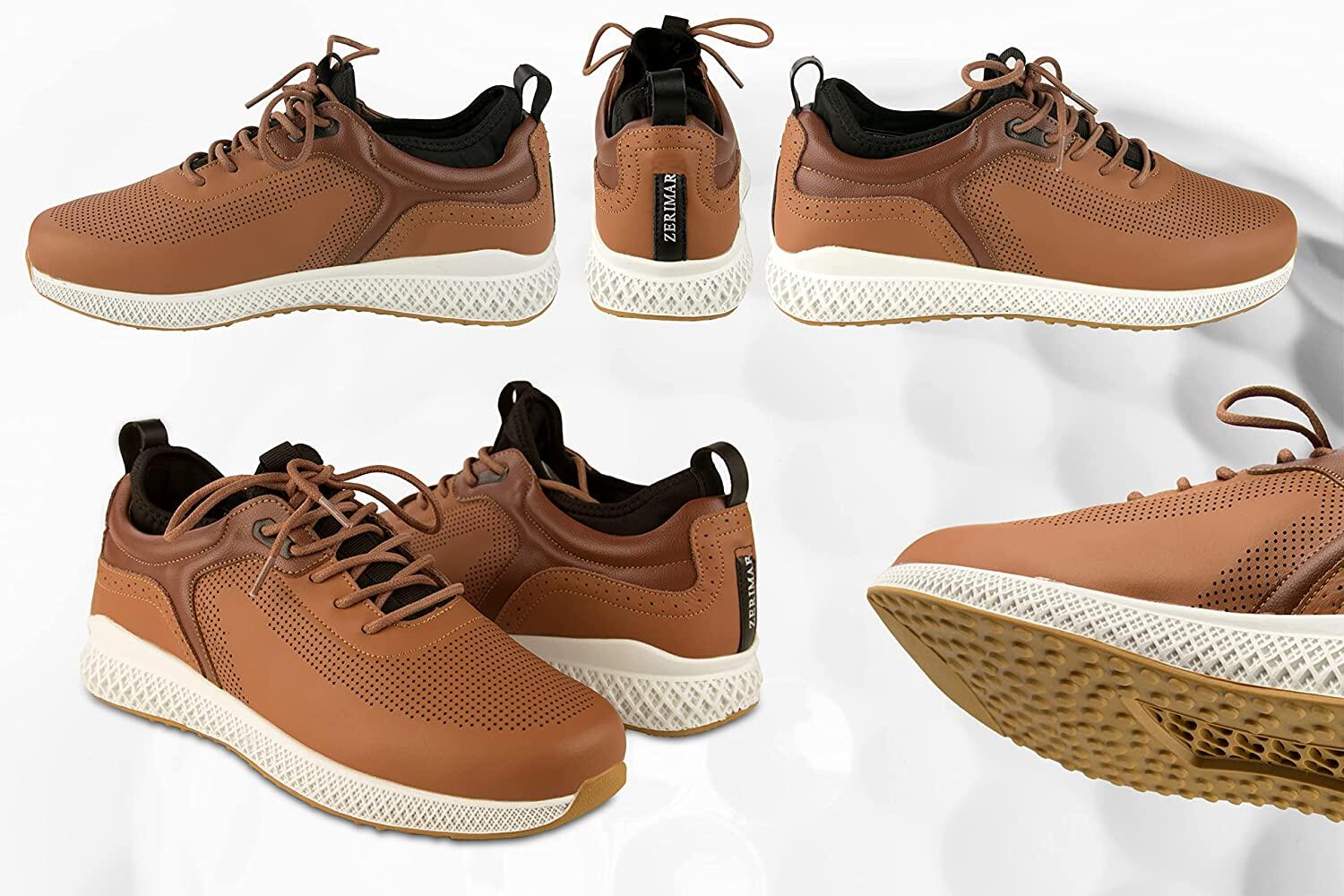 Zapatos Deportivos de Golf Zerimar de Cuero para Hombre 3/5