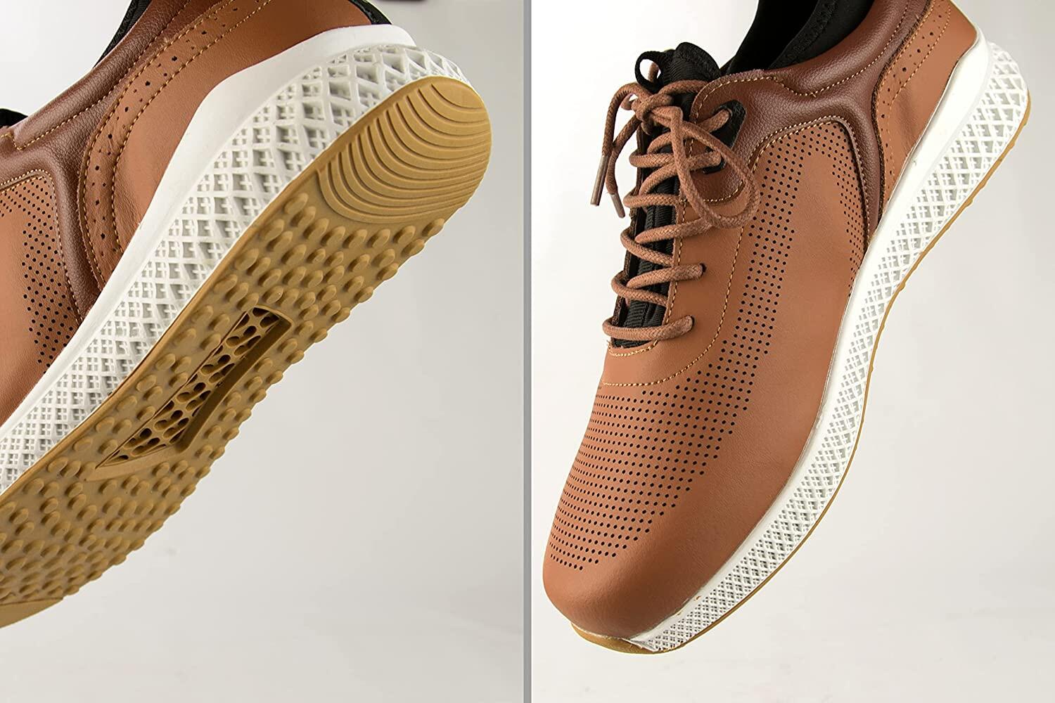Zapatos Deportivos de Golf Zerimar de Cuero para Hombre 4/5