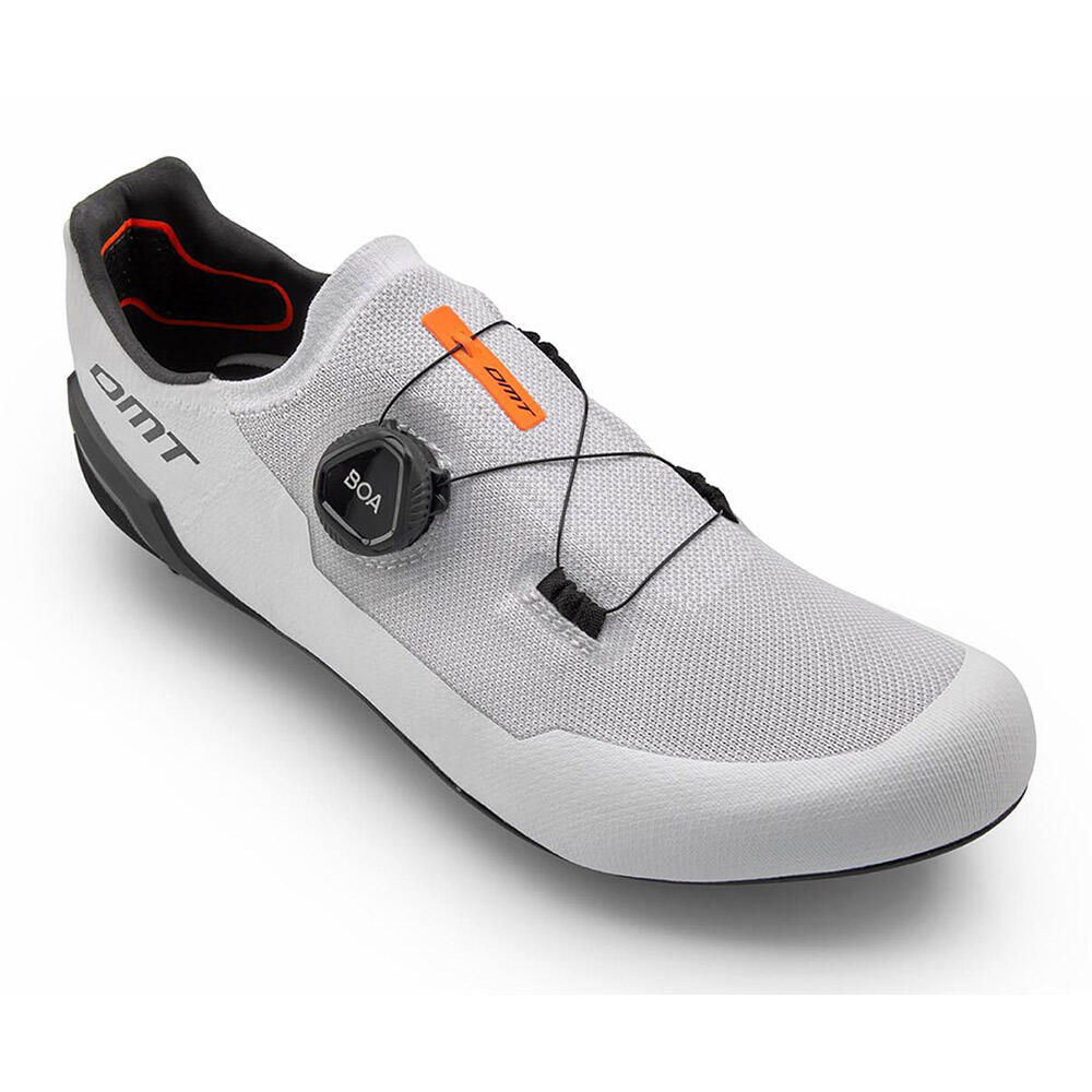 DMT KR30 White Engineered Knit Road Shoes - BOA L6, Aerated Carbon Sole