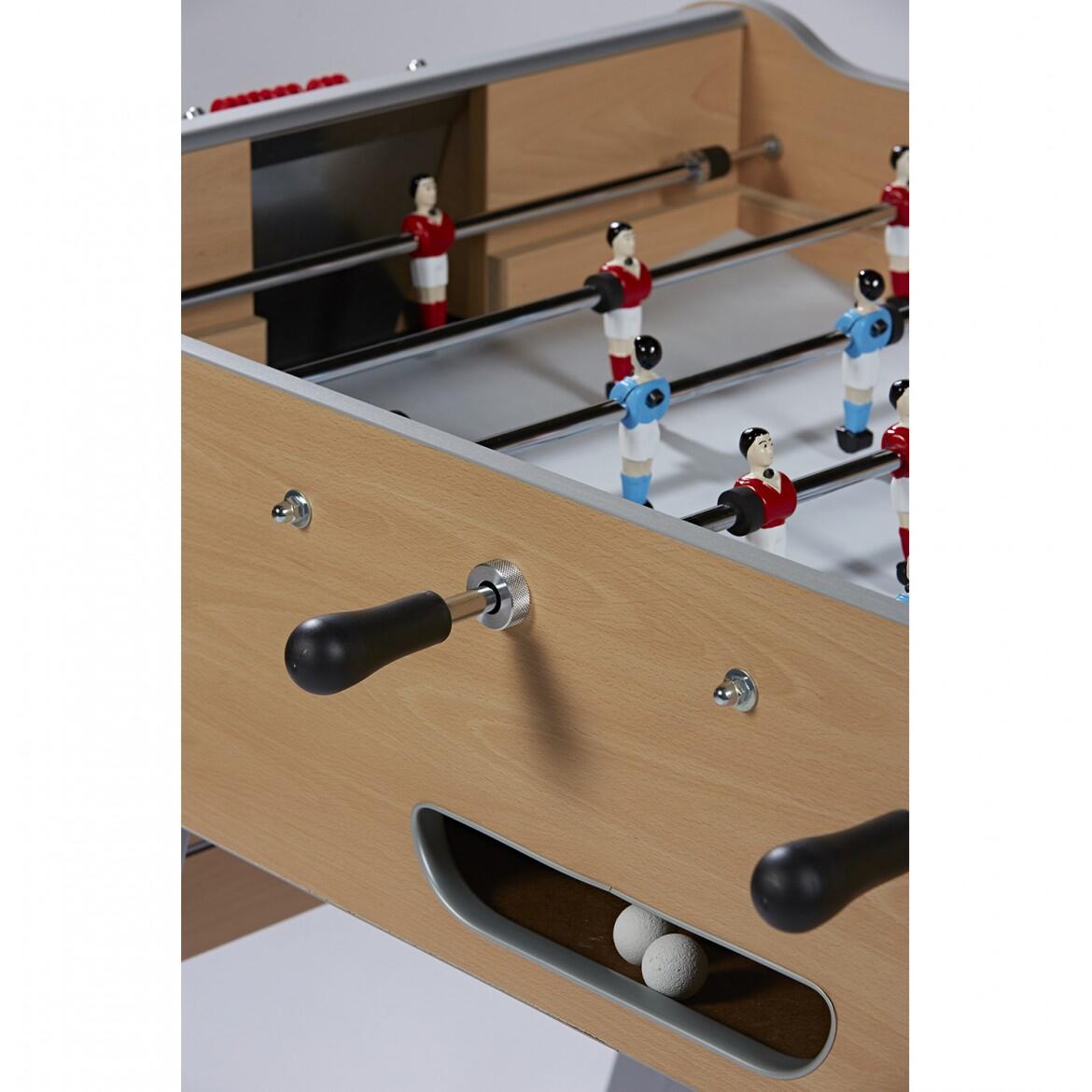 Baby Foot Club - Fabrication française - L153 x l105x H95 - HETRE-Gris 3/5