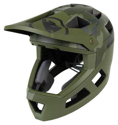 Casco integrale bambino Endura Singletrack Verde Camo Taglia unica