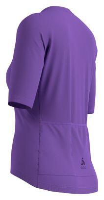 Maglia a maniche corte da ciclismo donna Odlo Essential 1/2 Zip Viola 2/2