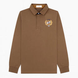 Maillot de rugby manches longues café