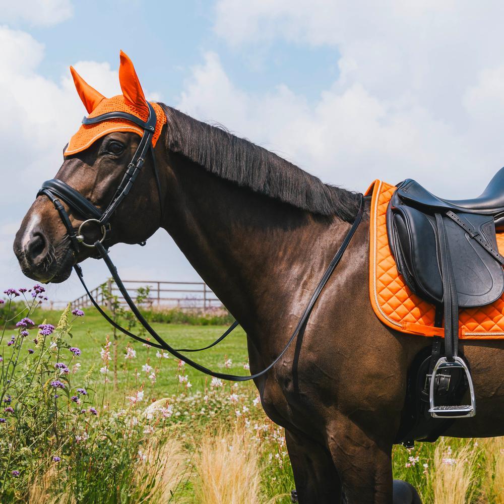 Bonnet anti-mouche Wellington diamond rope orange Full 2/2