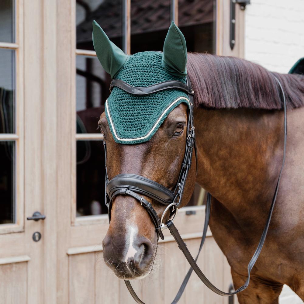 Bonnet anti-mouche Wellington diamond rope vert sapin Full 2/2