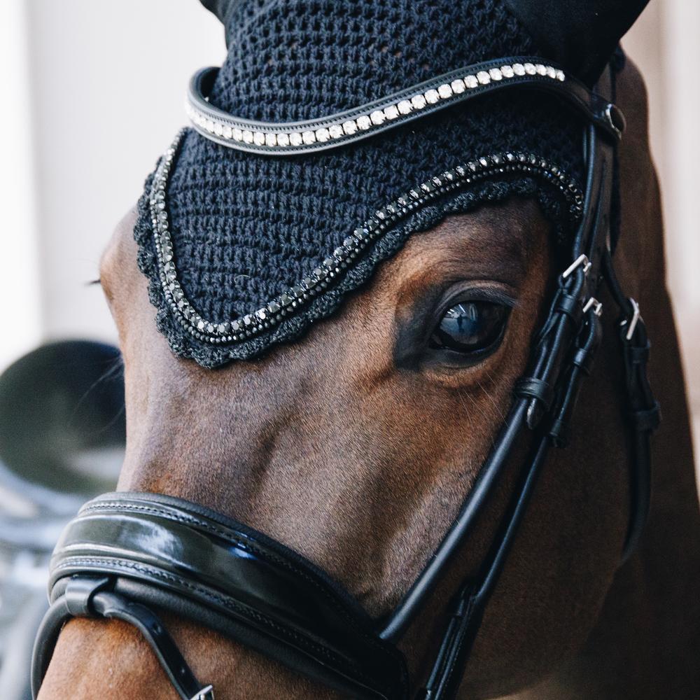 Bonnet anti-mouche long stone & pearl soundless noir 3/7