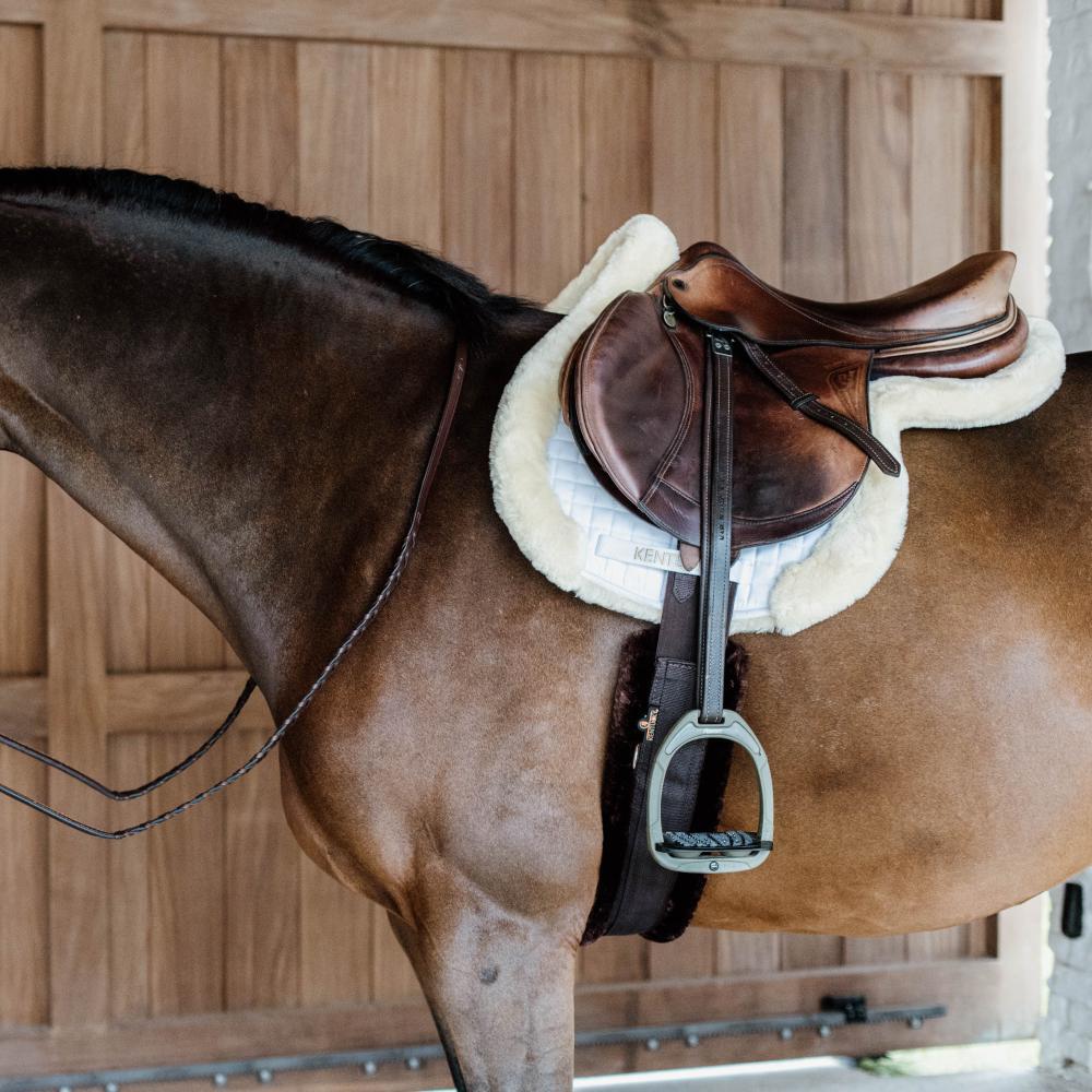 Zadeldoek Hunter vegan bont jumping naturel 4/6