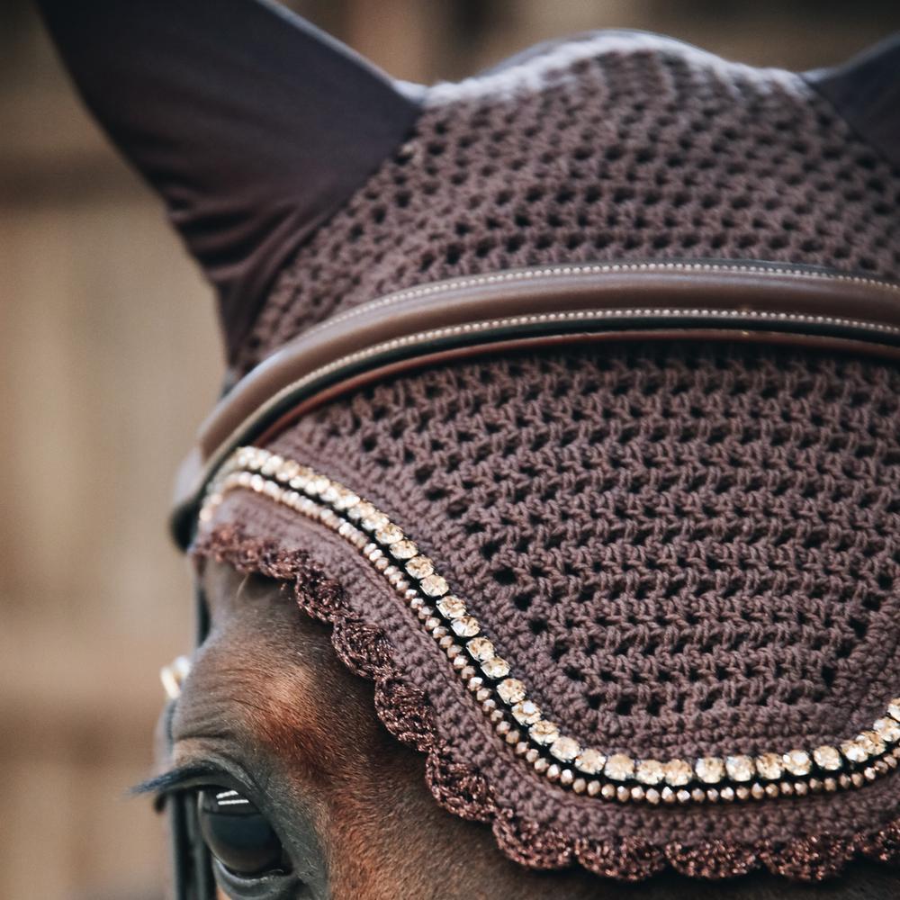 Bonnet anti-mouche Wellington stone & pearl soundless brun 3/7