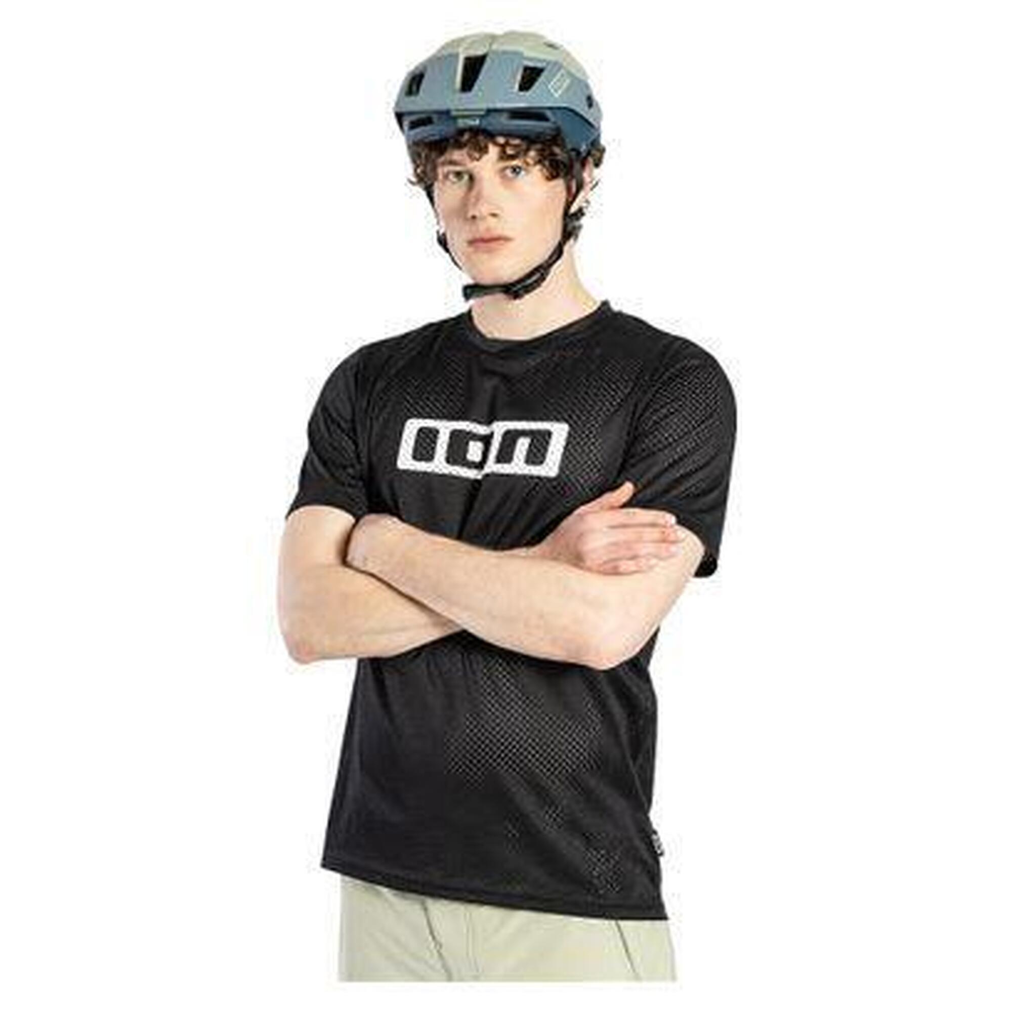 Ion - Maillot Manches Courtes Vtt Ion Logo Noir - Maillot Manches Courtes - Noir - Decathlon