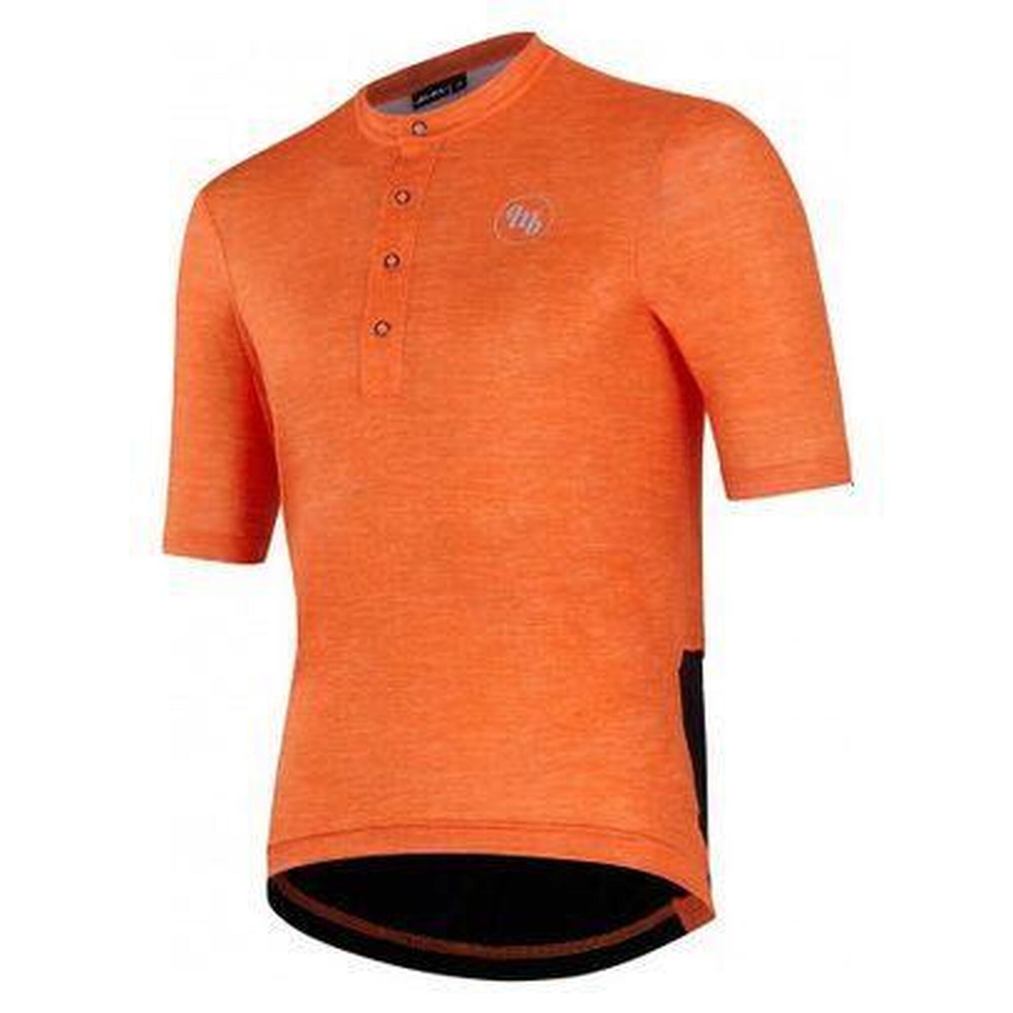 Mb Wear - Maillot Manches Courtes Gravel Mb Wear Allday Orange - Maillot Manches Courtes - Noir|orange - Decathlon