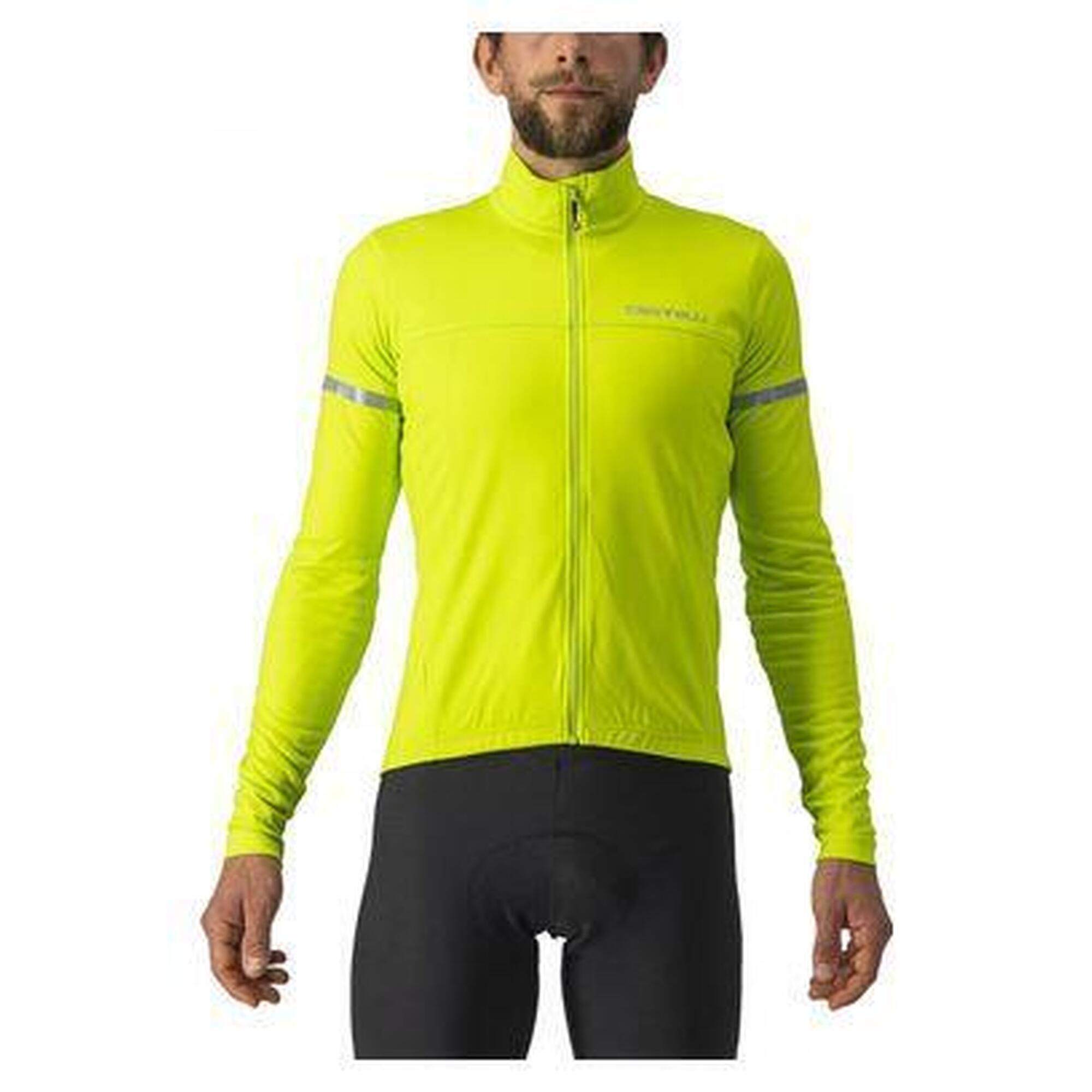 Castelli - Maillot Castelli Fondo 2 Lime Jaune/reflex - Maillot Manches Longues - Jaune - Decathlon