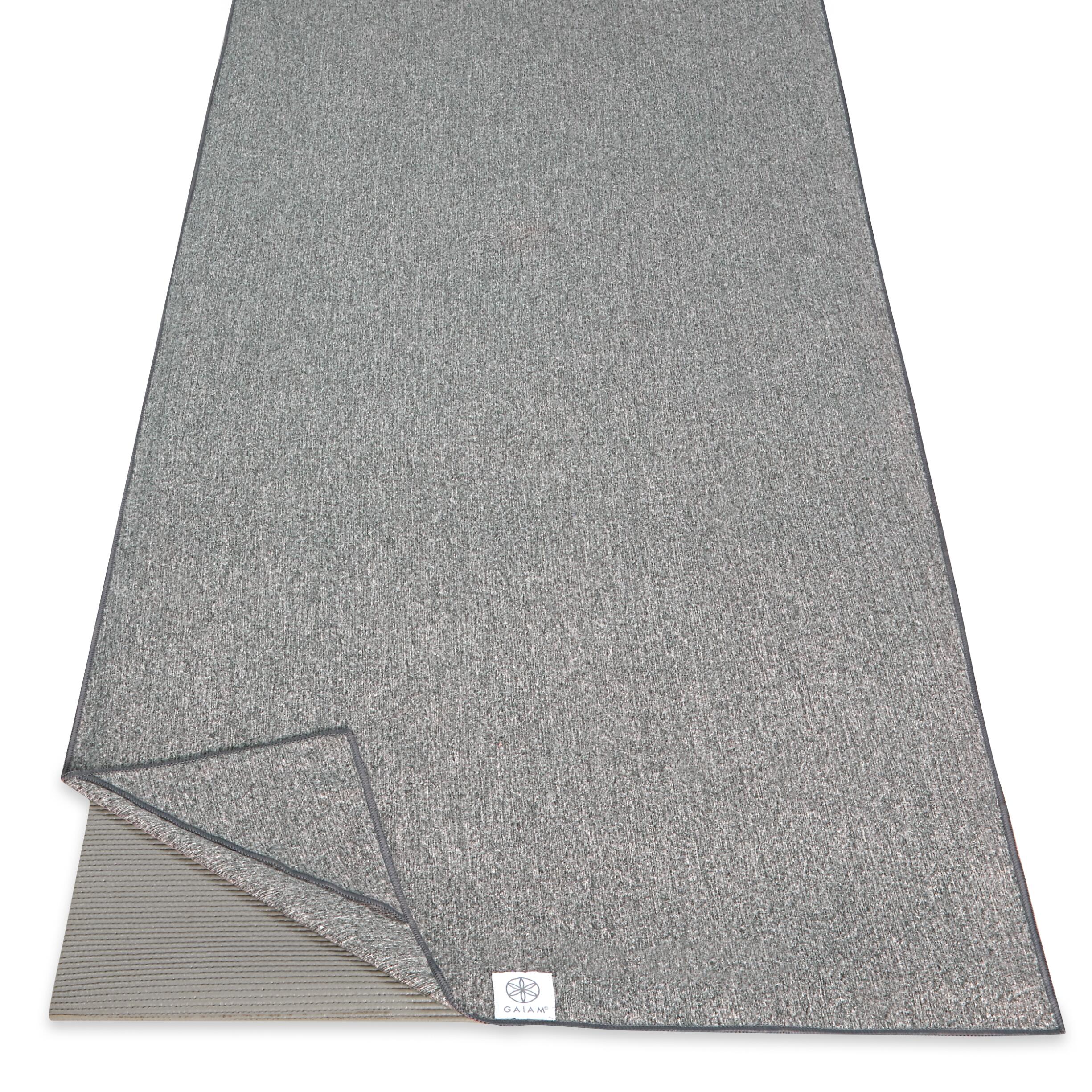 Active Dry yogamat handdoek grijs 2/4