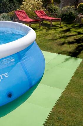 Tapis de protection pour piscine 81 x 81 cm / Vert