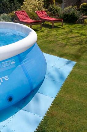 Tapis de protection pour piscine 50 x 50 cm Bleu