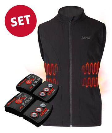 Set Gilet Chauffant LENZ 1.0 Femmes + batterie RCB 1800