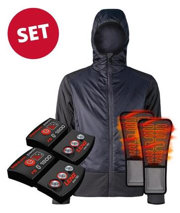 Set Veste Chauffante LENZ PrimaLoft® Hommes + batterie RCB 1800