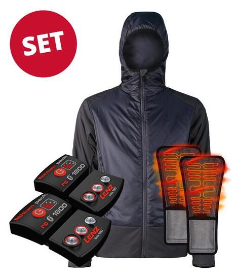 Set Veste Chauffante LENZ PrimaLoft® Hommes + batterie RCB 1800