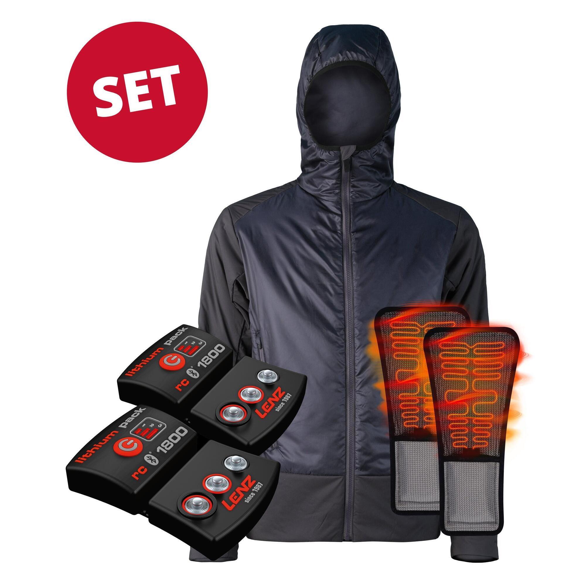 Lenz - Set Veste Chauffante Lenz Primaloft® Hommes + Batterie Rcb 1800 - Veste Chauffante - Bleu - 48 Xl - Decathlon