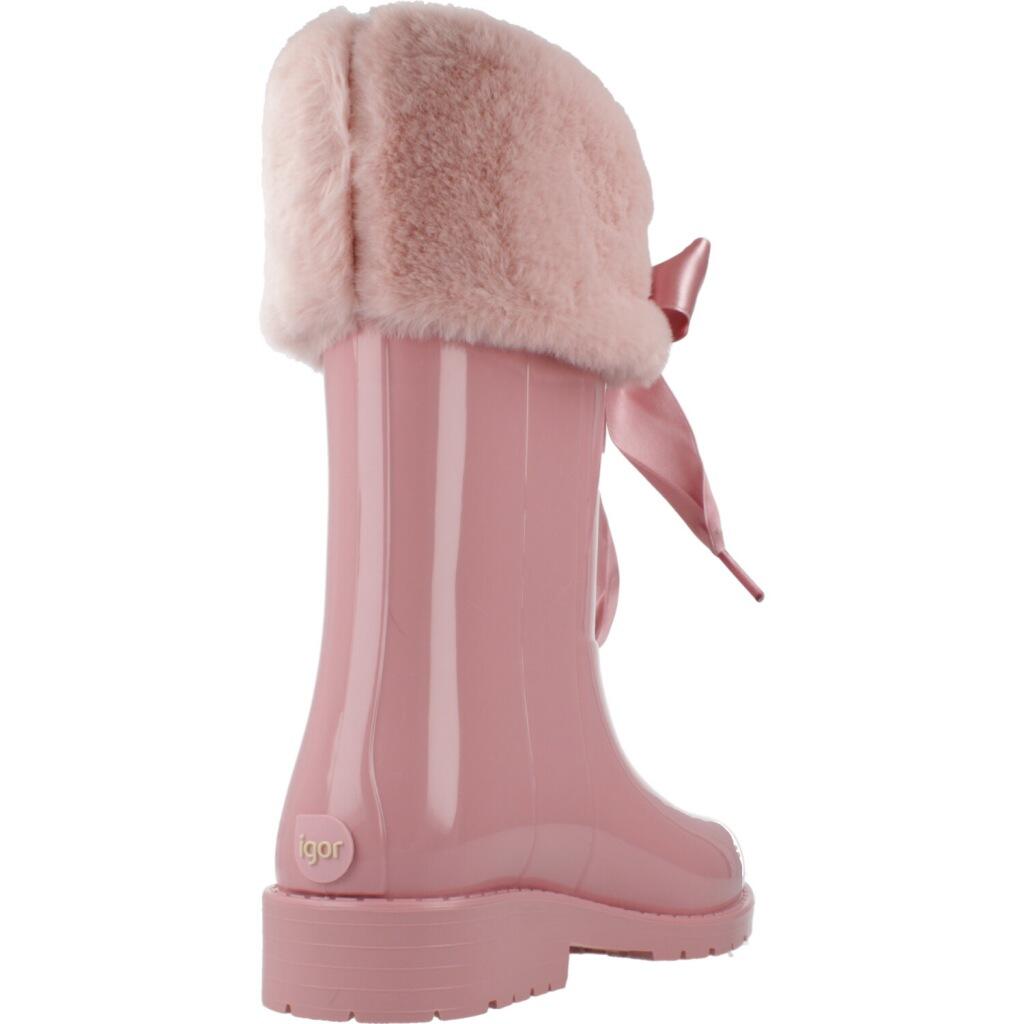 Botas Igor Modelo Campera Charol Cor Rosa 3/5
