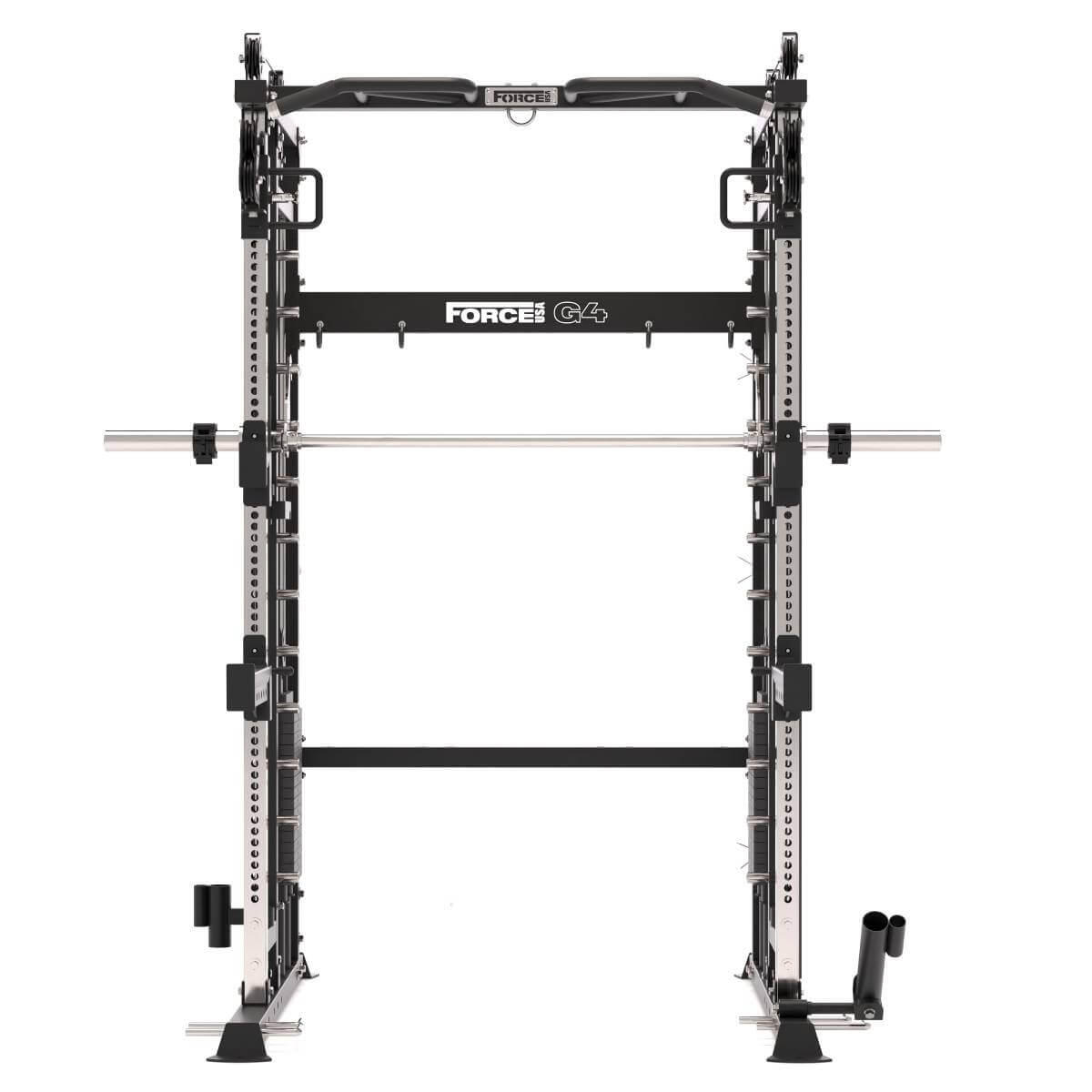 G4 All-In-One Trainer: Rack, Máquina Smith y Doble Polea + 154 kg de Placas 2/5