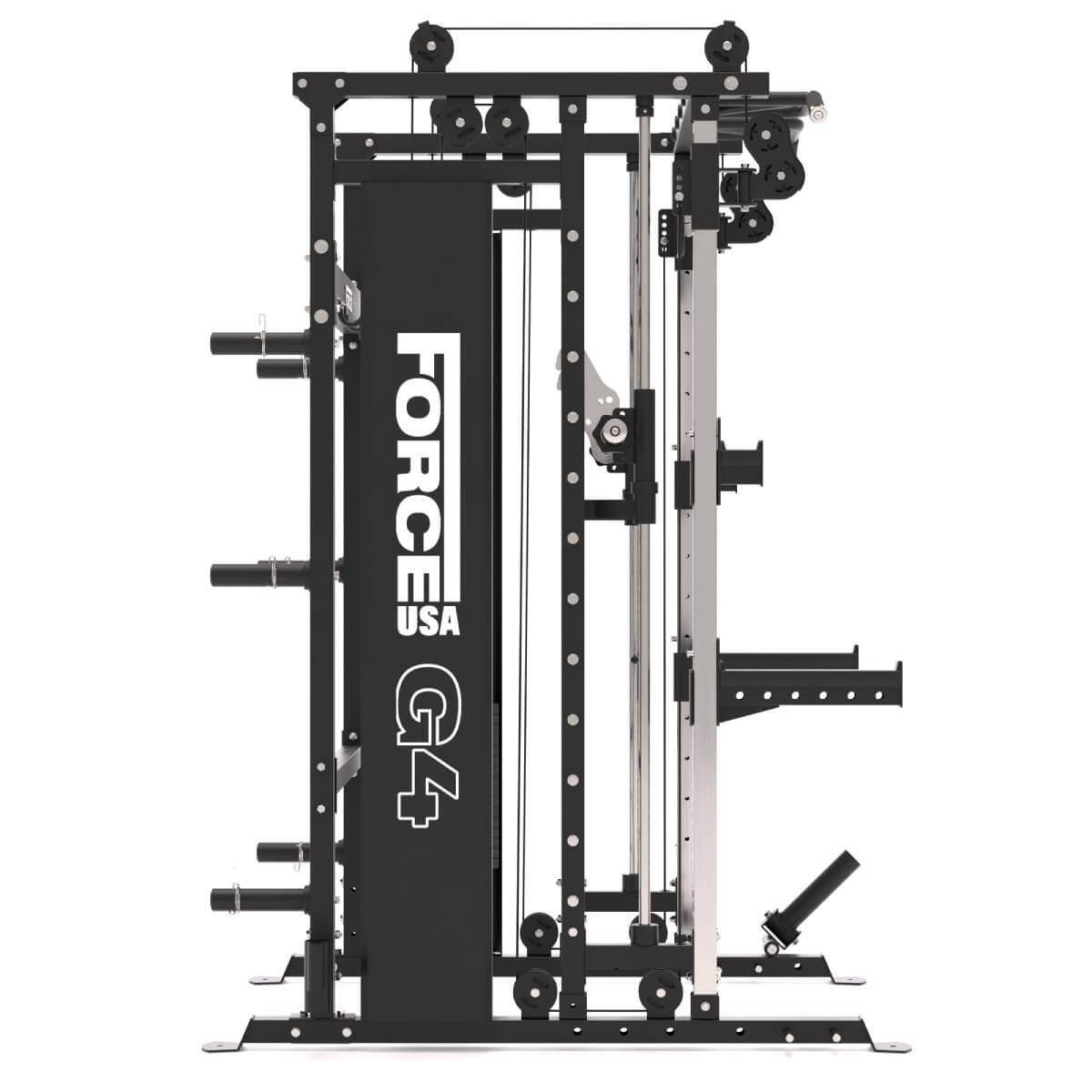 G4 All-In-One Trainer: Rack, Máquina Smith y Doble Polea + 154 kg de Placas 4/5