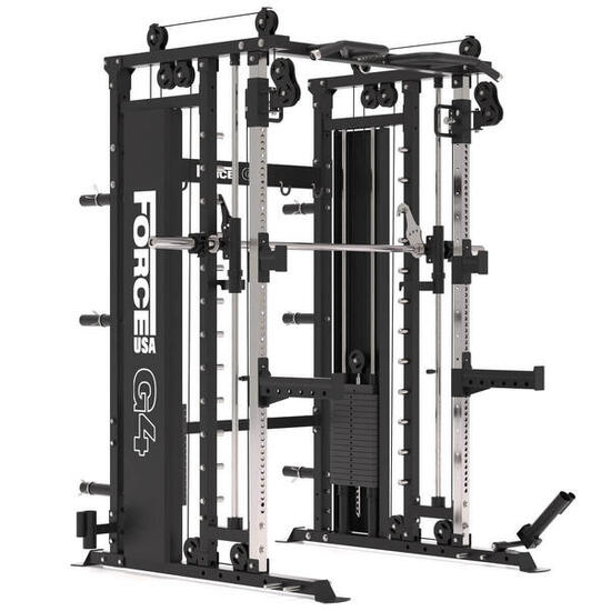 G4 All-In-One Trainer: Rack Smith Machine e Doppia Puleggia + 154 kg di
